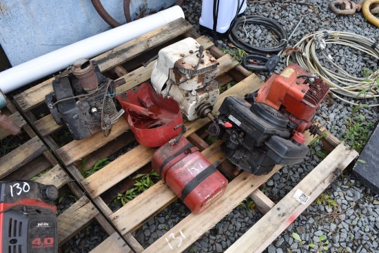 Pallet with 4 Motors and Some Parts