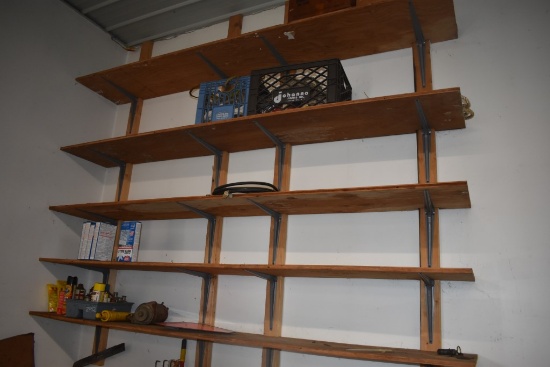 Caution Sign, Hydraulic Cylinder, Moth Balls, Rope, Remaining Shelf Contents