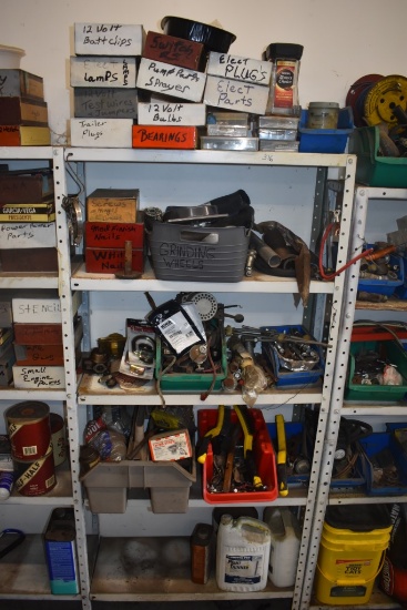 5 Tier Shelf with Hardware, Machine-Related Parts