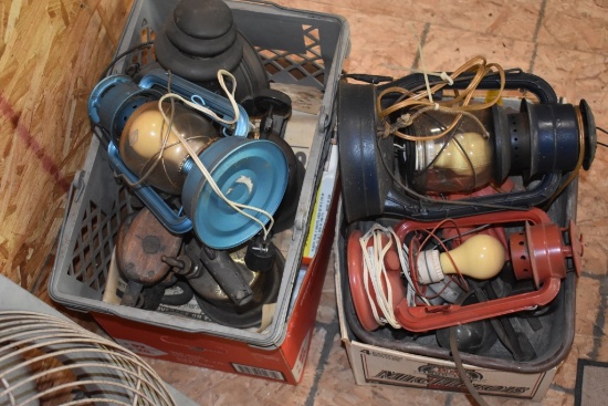 Large Group of Retro Lanterns