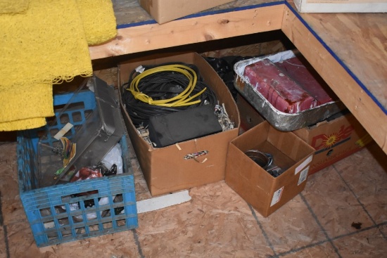 Box of Electrical Cords, Painter's Trays, As Pictured
