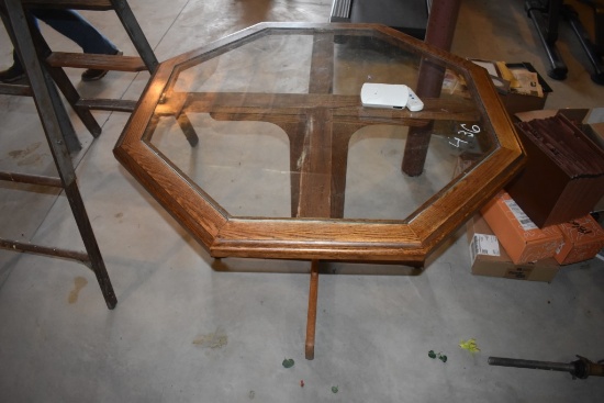 Glass-top Octagon Table