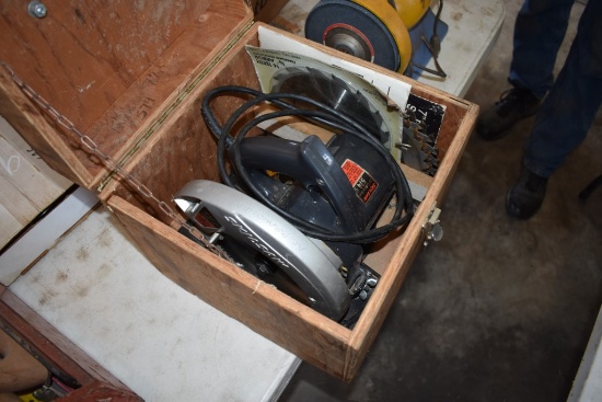 Skilsaw 7 1/4 In Wood Box Extra Saw Blades