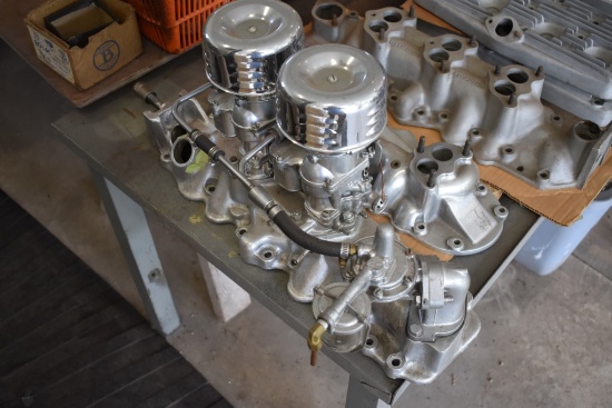 Weland Intake Manifold With Carburetors