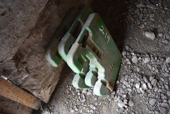 3 John Deere 45Kg Tractor Weights