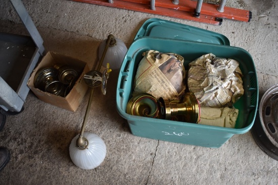 Group Of Light Fixture Parts