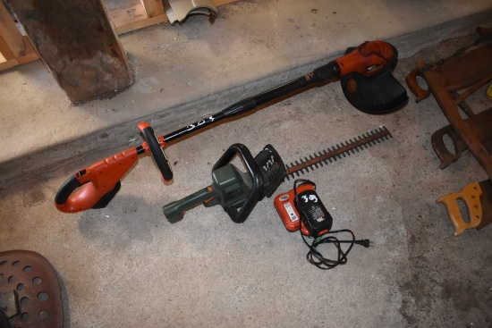 Black And Decker Weedeater And Black And Decker Hedge Trimmer