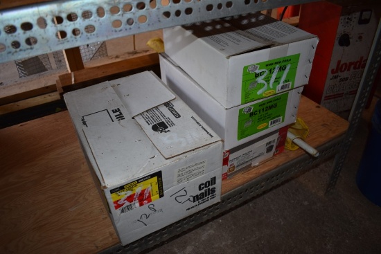 Four Boxes Of Coil Nails