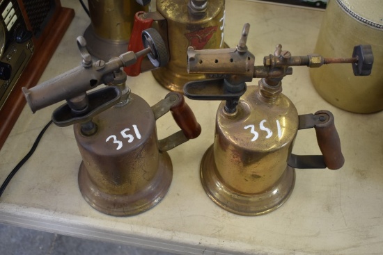 Two Antique Blow Torches