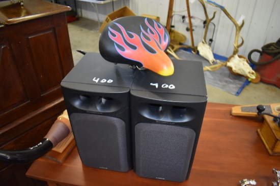 Set of Sony Speaker And A Bicycle Seat