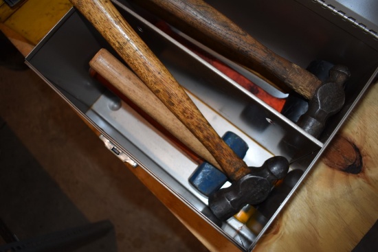 Metal Lockable Box With Hammers Inside