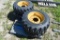 4 Forerunner 10-16.5 Skid Steer Tires on 8-Lug Rims