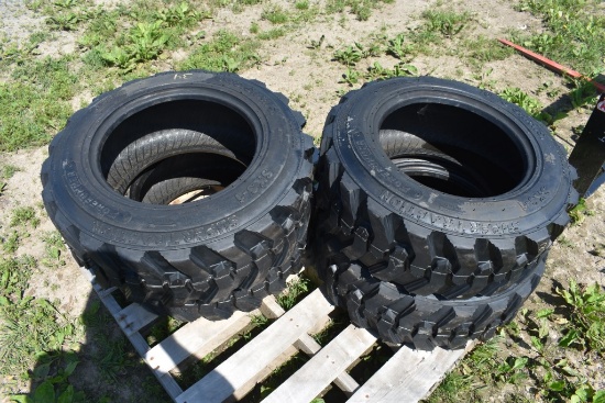 4 Forerunner 10-16.5 Skid Steer Tires