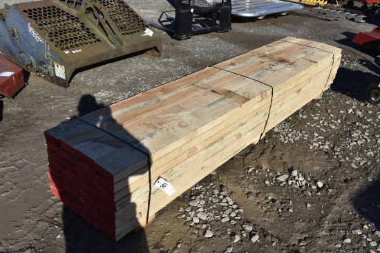 32 Pieces of 2"x6"x10' Rough Cut Lumber