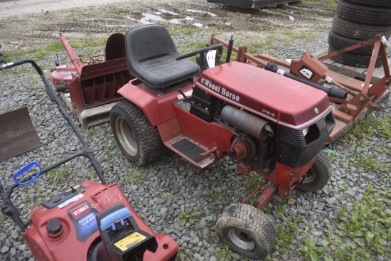 Wheel Horse 312-8 Lawn Tractor with Mower Deck and Snow Blower