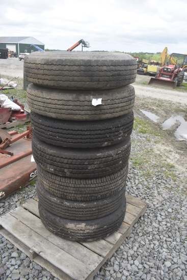 Group of Used Trailer Tires