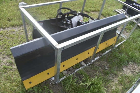 Wolverine SWDB-11-84W Quick Attach 84" Power Angle Skid Steer Dozer Blade
