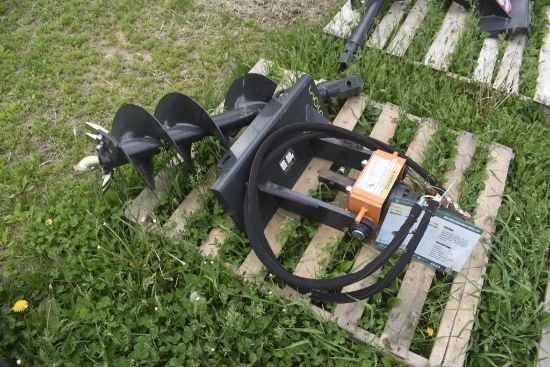 Wolverine MAD-12-12D Mini Quick Attach Post Hole Digger with 12" Bit