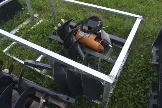 Wolverine ADB-13-1218R Quick Attach Post Hole Digger with 12" and 18" Bits