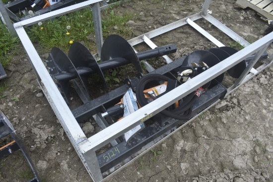 Wolverine ADB-13-1218R Quick Attach Post Hole Digger with 12" and 18" Bits