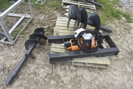 Wolverine ADB-13-1218R Quick Attach Post Hole Digger with 12" and 18" Bits