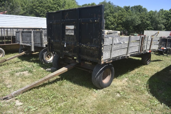 Stake body Single Axle Running Gear Wagon