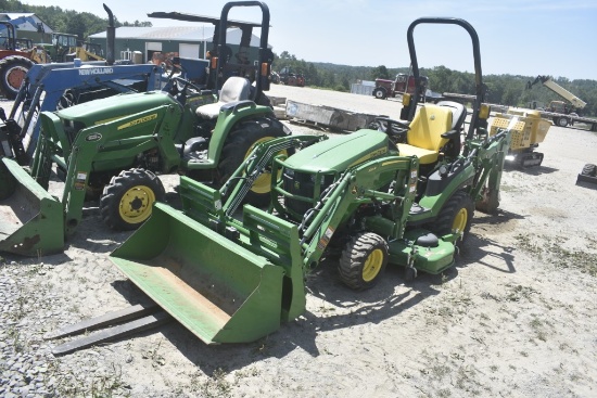 John Deere 1025 Loader Mower Backhoe Tractor