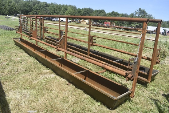24'x70" Metal Corral Panel with Bunk Feeder