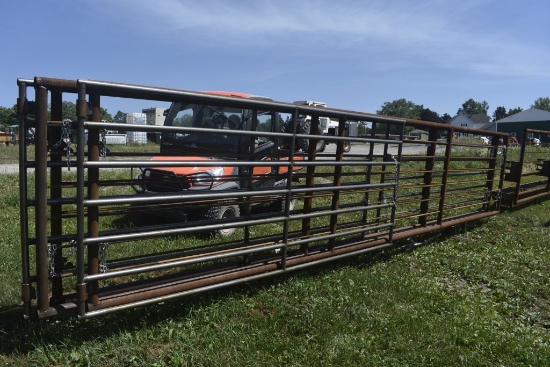 24'x70" Metal Corral Panel with 142" Gate