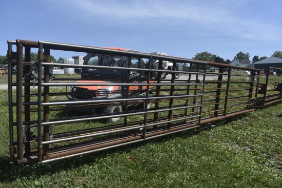 24'x70" Metal Corral Panel with 142" Gate