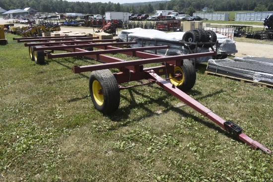 Farmco 10 Bale Round Bale Wagon on Tandem Axle Running Gear