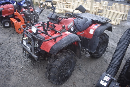 Suzuki 500 Quad Runner 4 Wheeler with Snow Plow