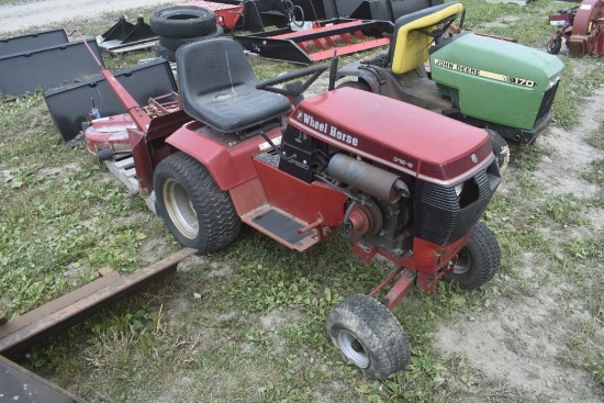 Wheel Horse 213-8 Lawn Tractor with Snow Blower and Mower Deck