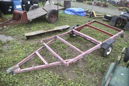 Small Single Axle Trailer Frame