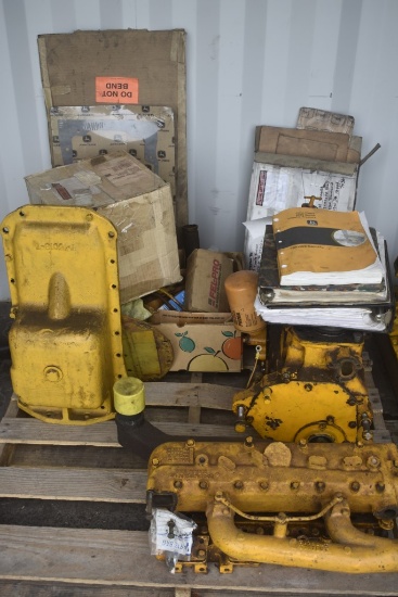 165 in3 Engine Partly Disassembled and John deere 2010 Engine Valve System and Other Parts
