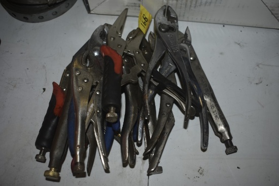 Group of Vise Grips and Pliers