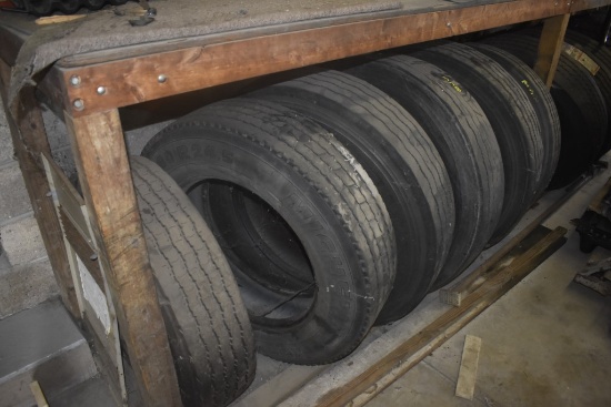 6 Used Truck Tractor Trailer Tires