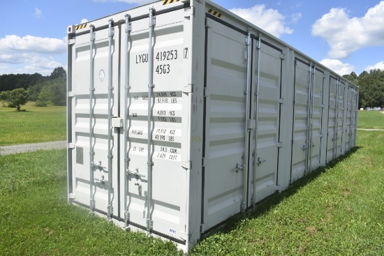 40' High Cube 5 Door Shipping Container