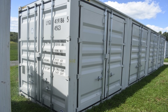 40' High Cube 5 Door Shipping Container