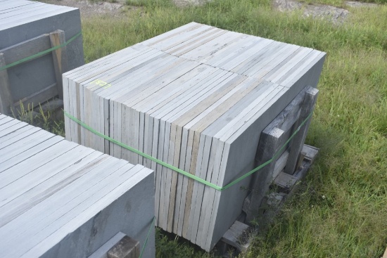 284 Square Feet of 24"x24"x1" Thermal Bluestone Pieces SOLD TIMES THE SQUARE FOOT