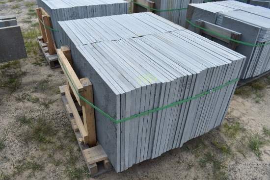 284 Sq Ft of 24"x24"x1" Thermal Bluestone Pieces SOLD TIMES THE SQUARE FOOT
