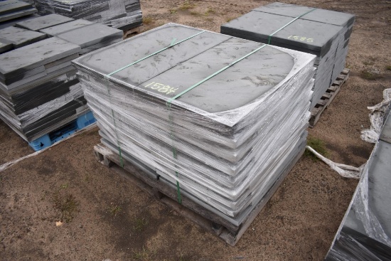 172 Square Feet of 24"x24" and 24"x36" Thermal Bluestone Pieces SOLD TIMES THE SQUARE FOOT