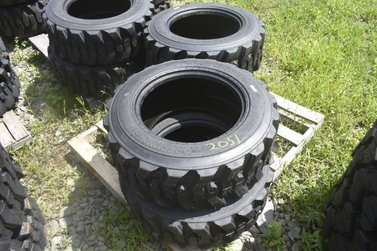 4 Forerunner 10-16.5 Skid Steer Tires