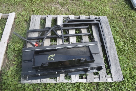 Future Mini Quick Attach Hydraulic Side Shift Pallet Forks with 29" Forks