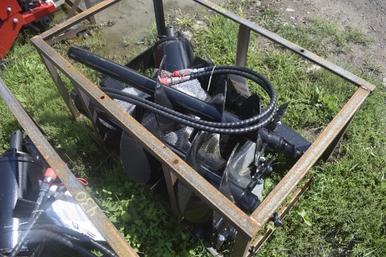 AGT SSECAG-Y Quick Attach Post Hole Digger with 6", 12", and 14" Bits