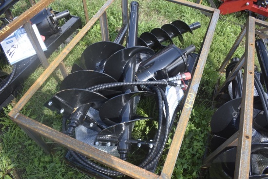 AGT SSECAG-Y Quick Attach Post Hole Digger with 6", 12", and 14" Bits