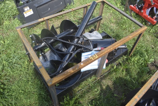 AGT SSECAG-Y Quick Attach Post Hole Digger with 6", 12", and 14" Bits