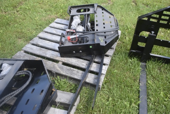 Future Quick Attach Hydraulic Side Shift Pallet Forks with 60" Forks