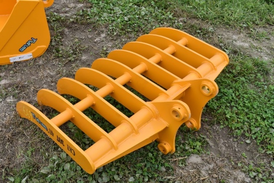 Future 45" Excavator Rake that Fits a CAT 307