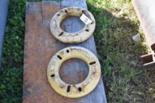 Pair of Bolt on 3 Lug Wheel Weights